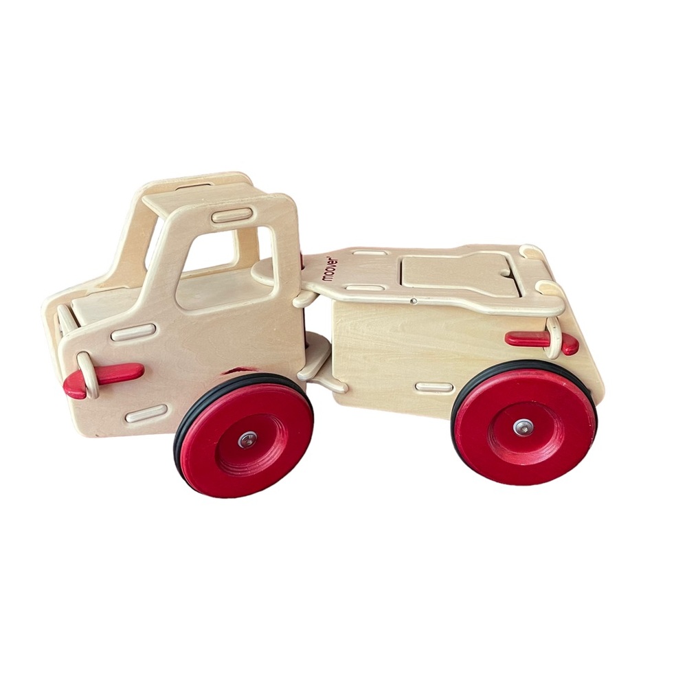 Moover Moving Truck Ride-on-truck Natural Wood Waldorf Montessori